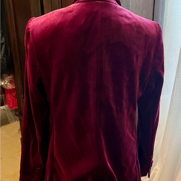Express Ruby velvet double breasted blazer - Picture 3 of 4